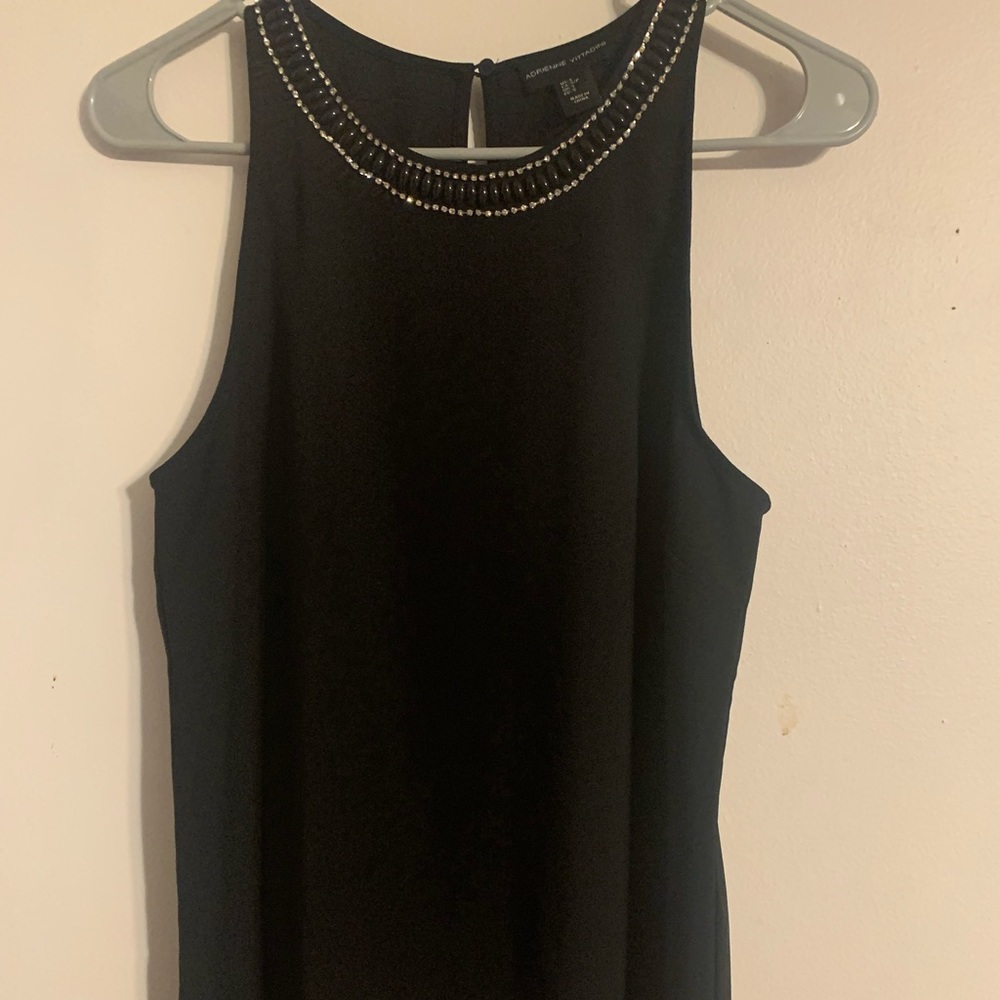 Jeweled sleeveless blouse